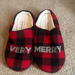 Plaid Slippers Women’s Cozy House Shoes Soft Indoor Winter Slip-On